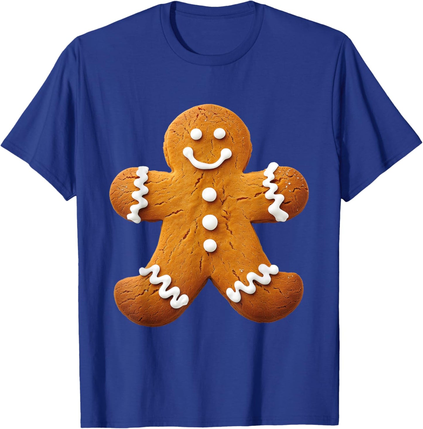 Gingerbread Man Costume Funny Halloween Christmas Graphic T-Shirt - T-Shirt | Royal