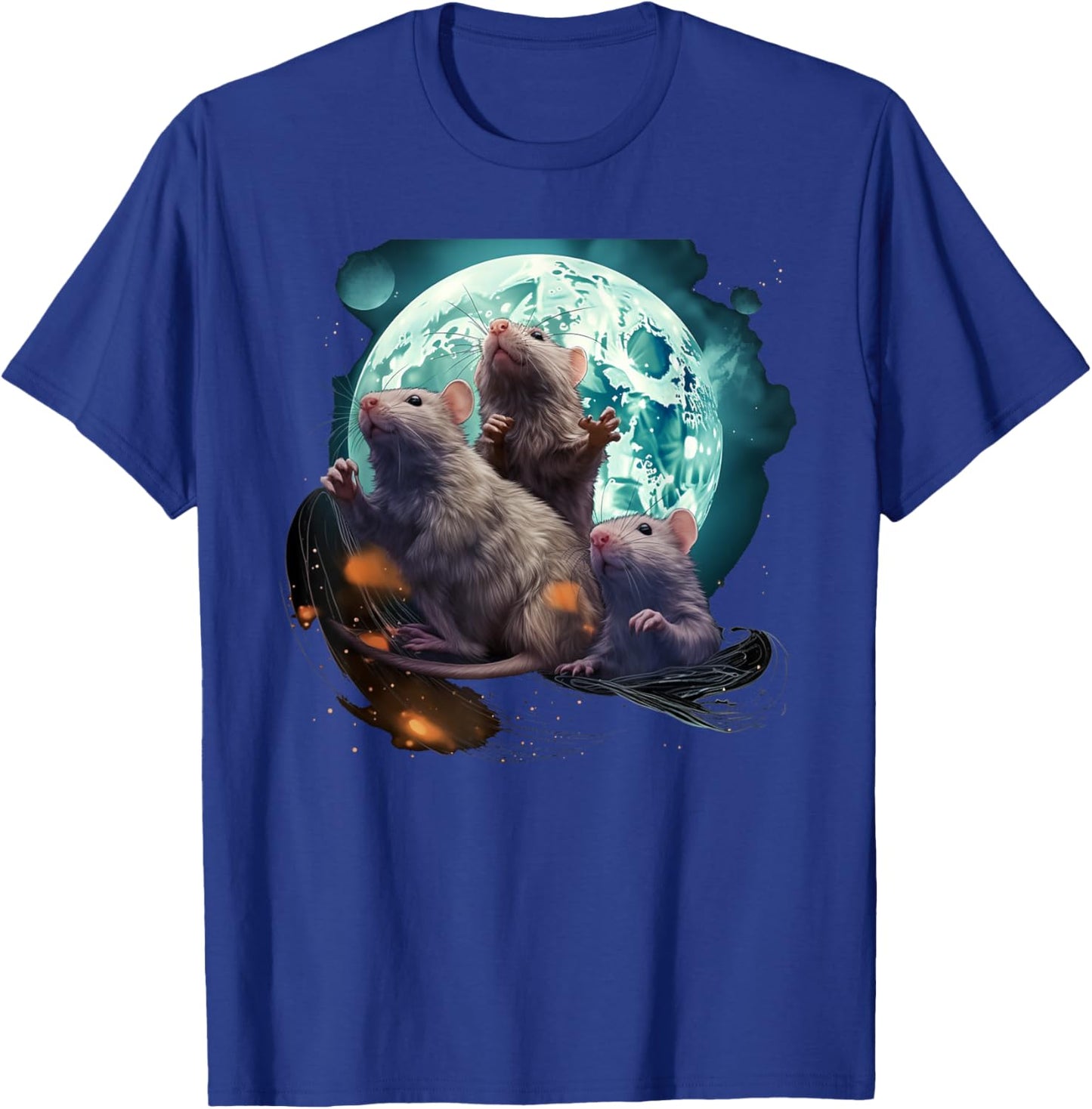 Rats Howling at the Moon gift T-Shirt - T-Shirt | Royal