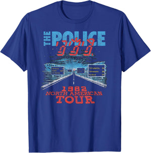 The Police North American Tour V2 Rock Music Band T-Shirt - T-Shirt | Royal