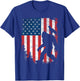 Bigfoot 4th of July American Eagle USA Flag Patriotic Kids T-Shirt - T-Shirt | Royal
