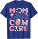 Mom Of The Birthday CowGirl Pink Rodeo Disco T-Shirt - T-Shirt | Royal