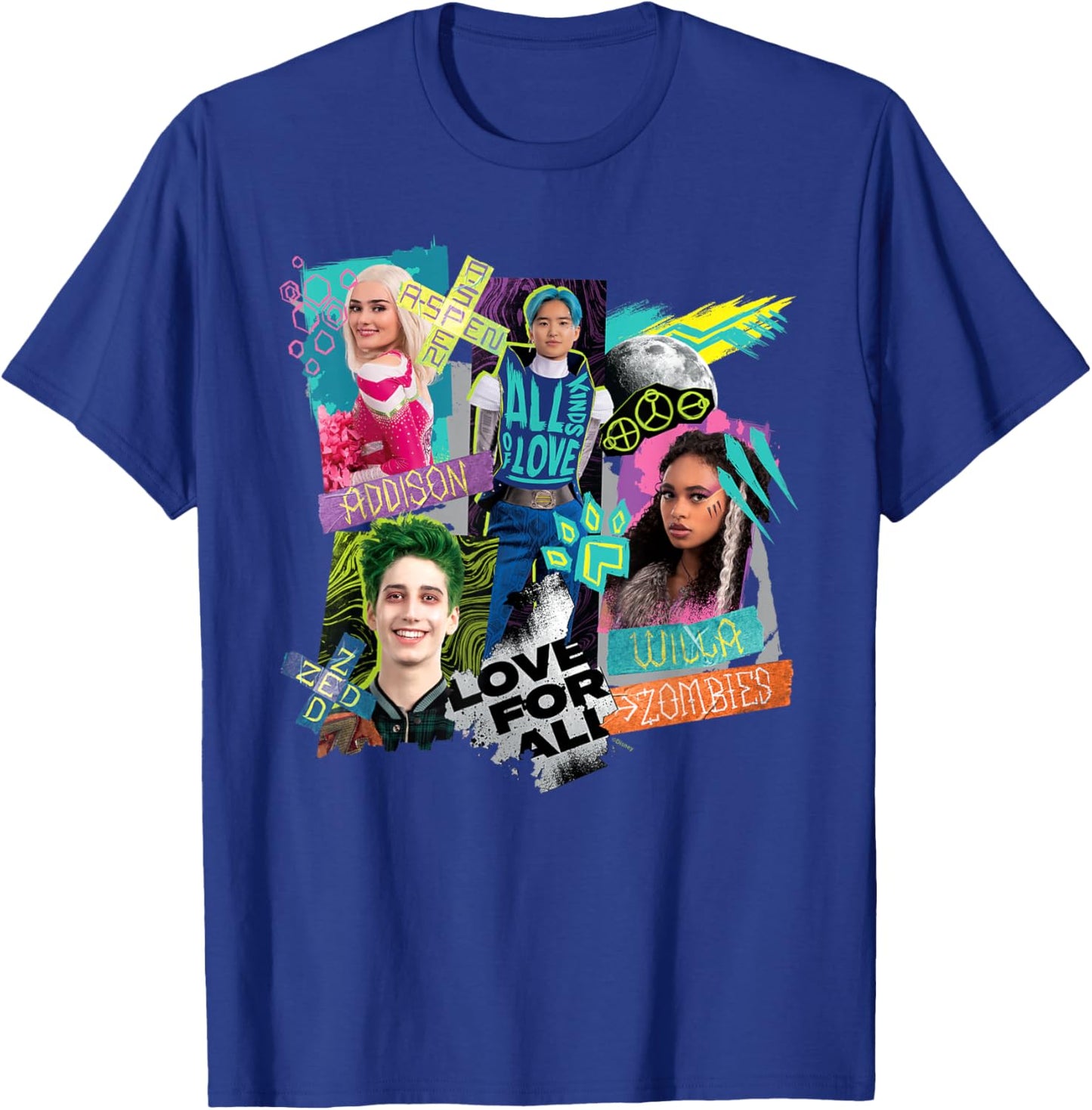 Disney Channel Zombies 3 Love for All, All Kinds of Love T-Shirt - T-Shirt | Royal