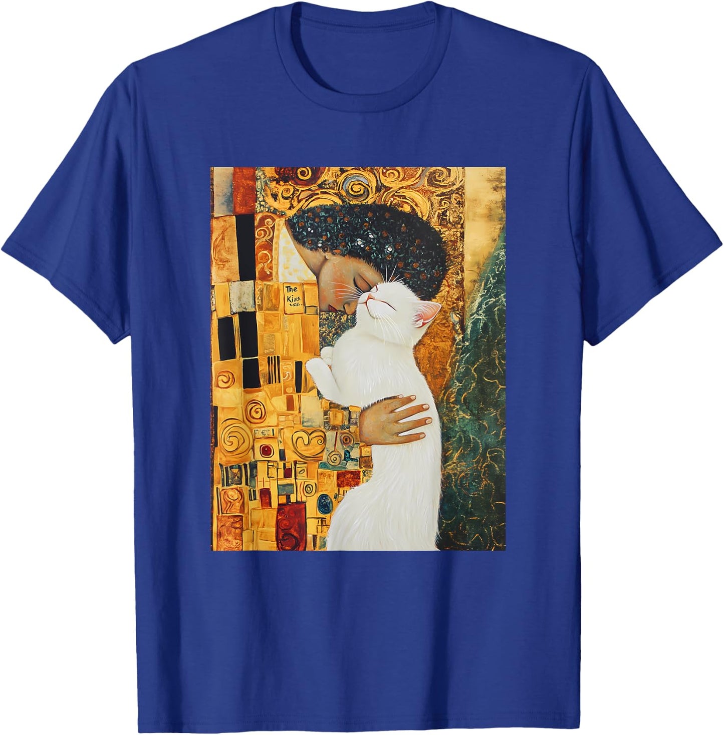 Klimt’s The Kiss Cat Lover Parody Klimt Style Women T-Shirt - T-Shirt | Royal
