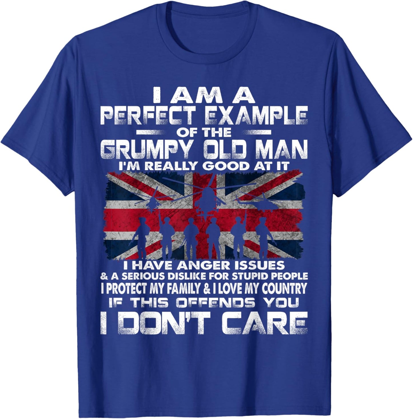 British Army Veteran Soldier Flag UK Armed Forces T-Shirt - T-Shirt | Royal