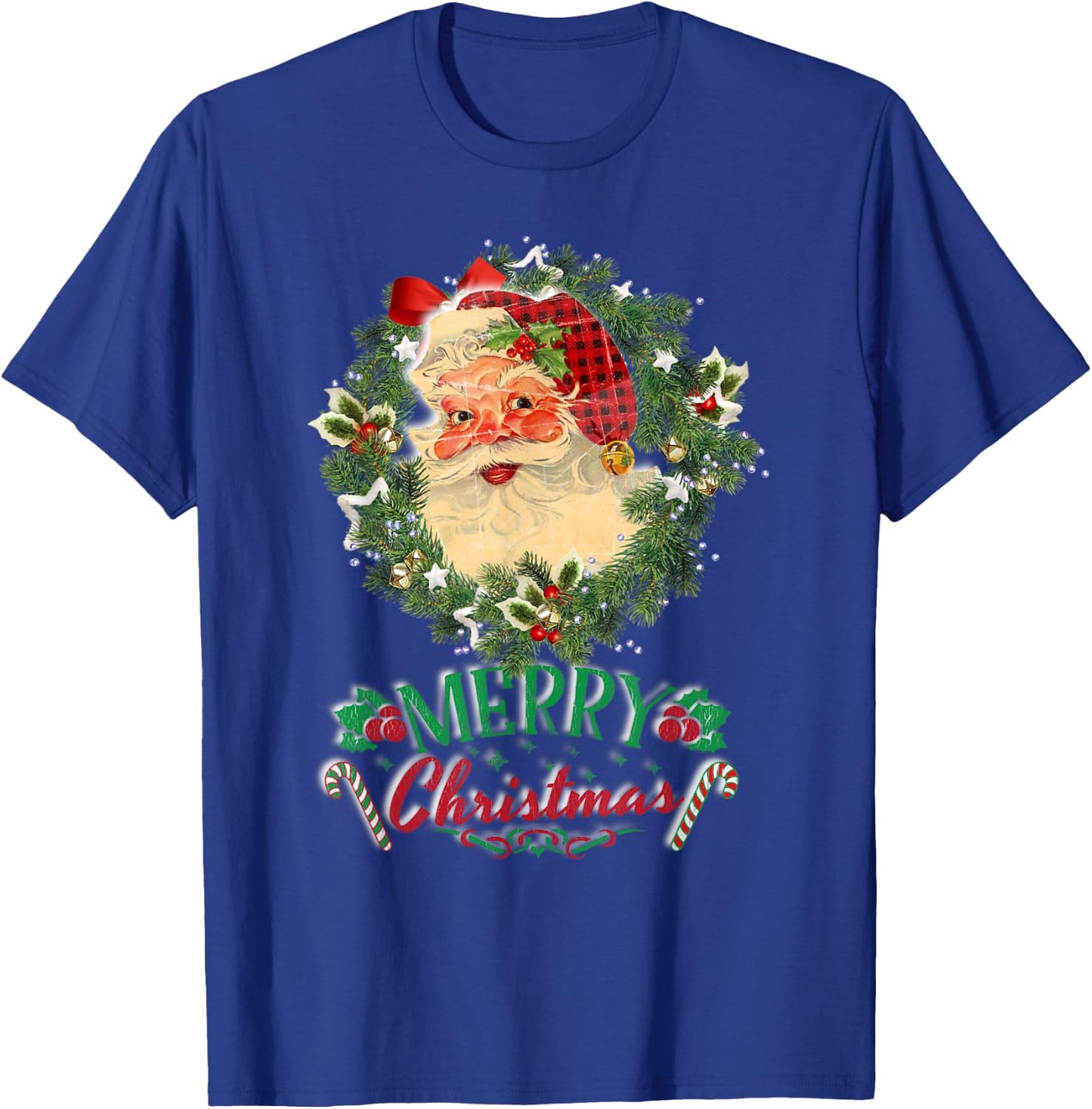 Vintage Santa Claus St Nicholas Old Fashioned Christmas T-Shirt - T-Shirt | Royal