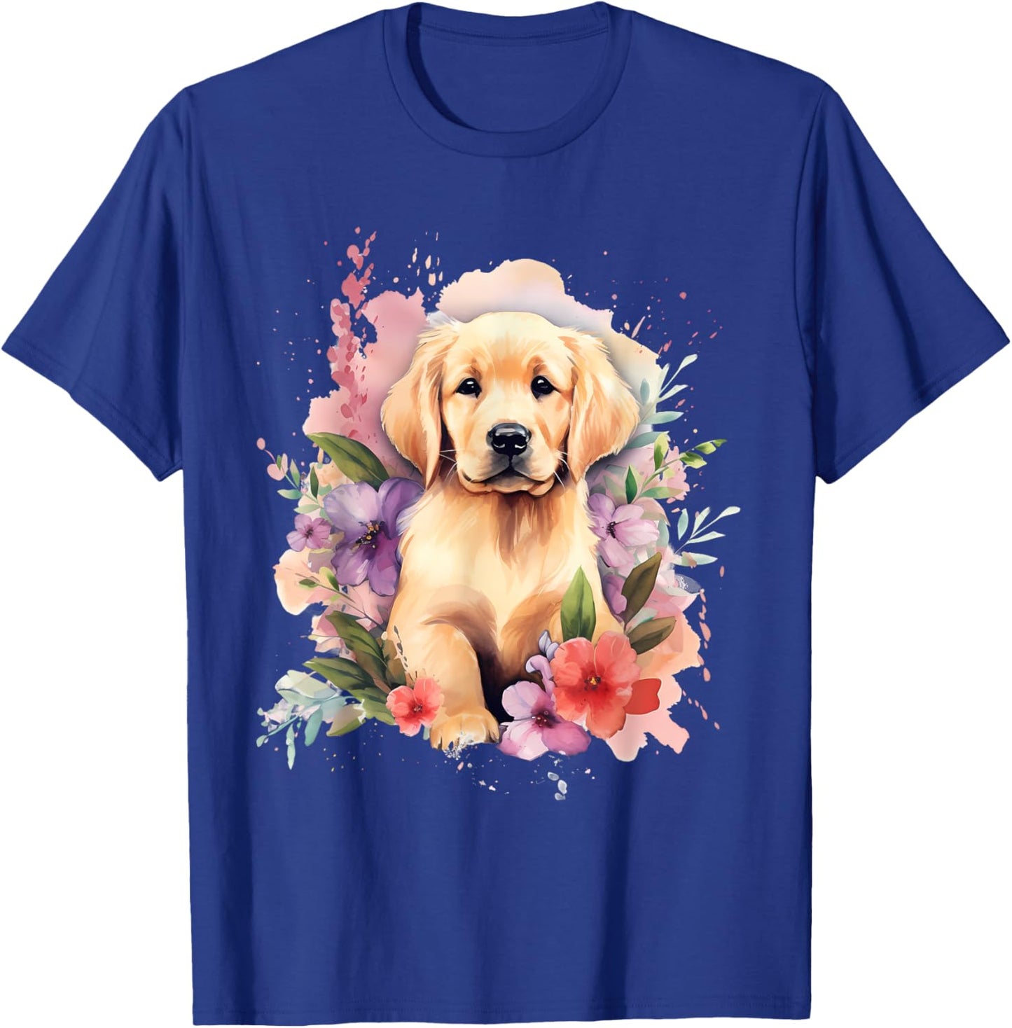 Watercolor Golden Retriever T-Shirt - T-Shirt | Royal