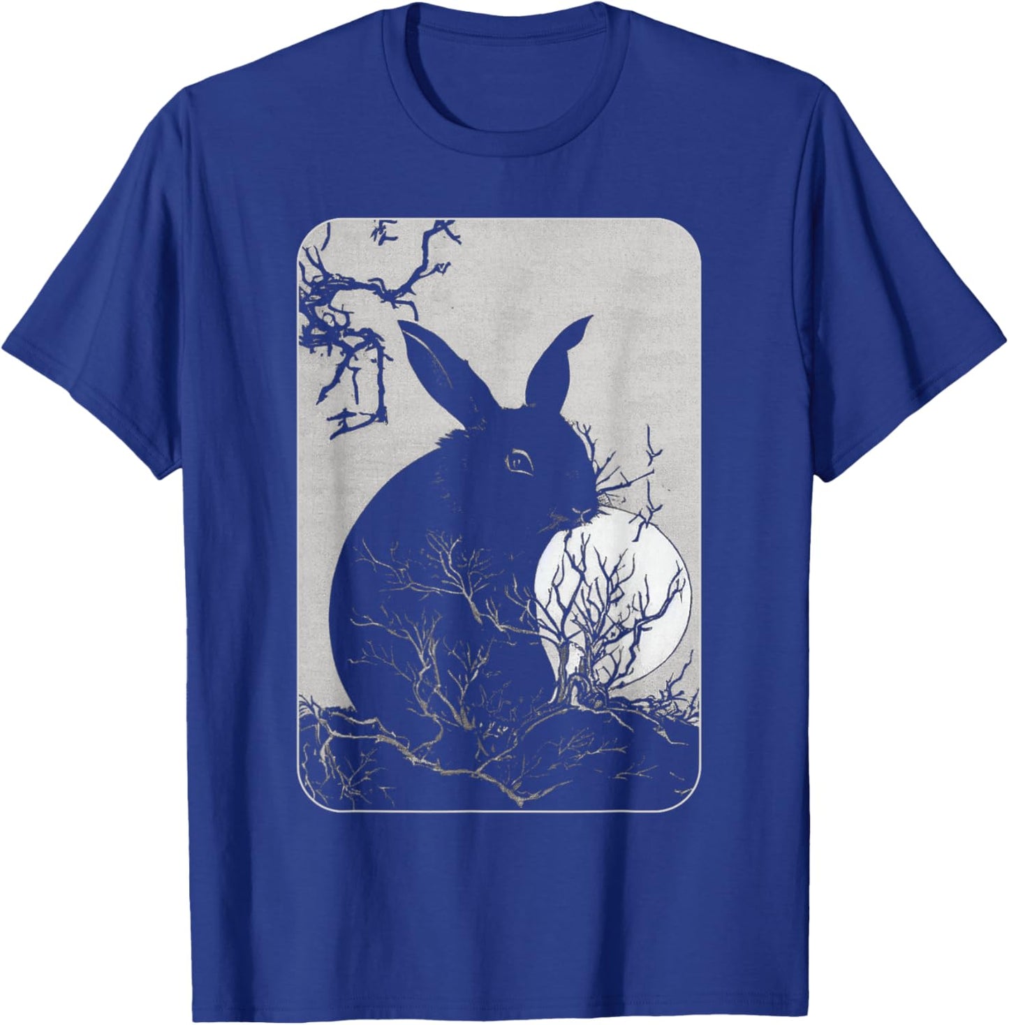 Rabbit Lover, Rabbit and Moon T-Shirt - T-Shirt | Royal