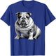 Dog English Bulldog Art T-Shirt - T-Shirt | Royal