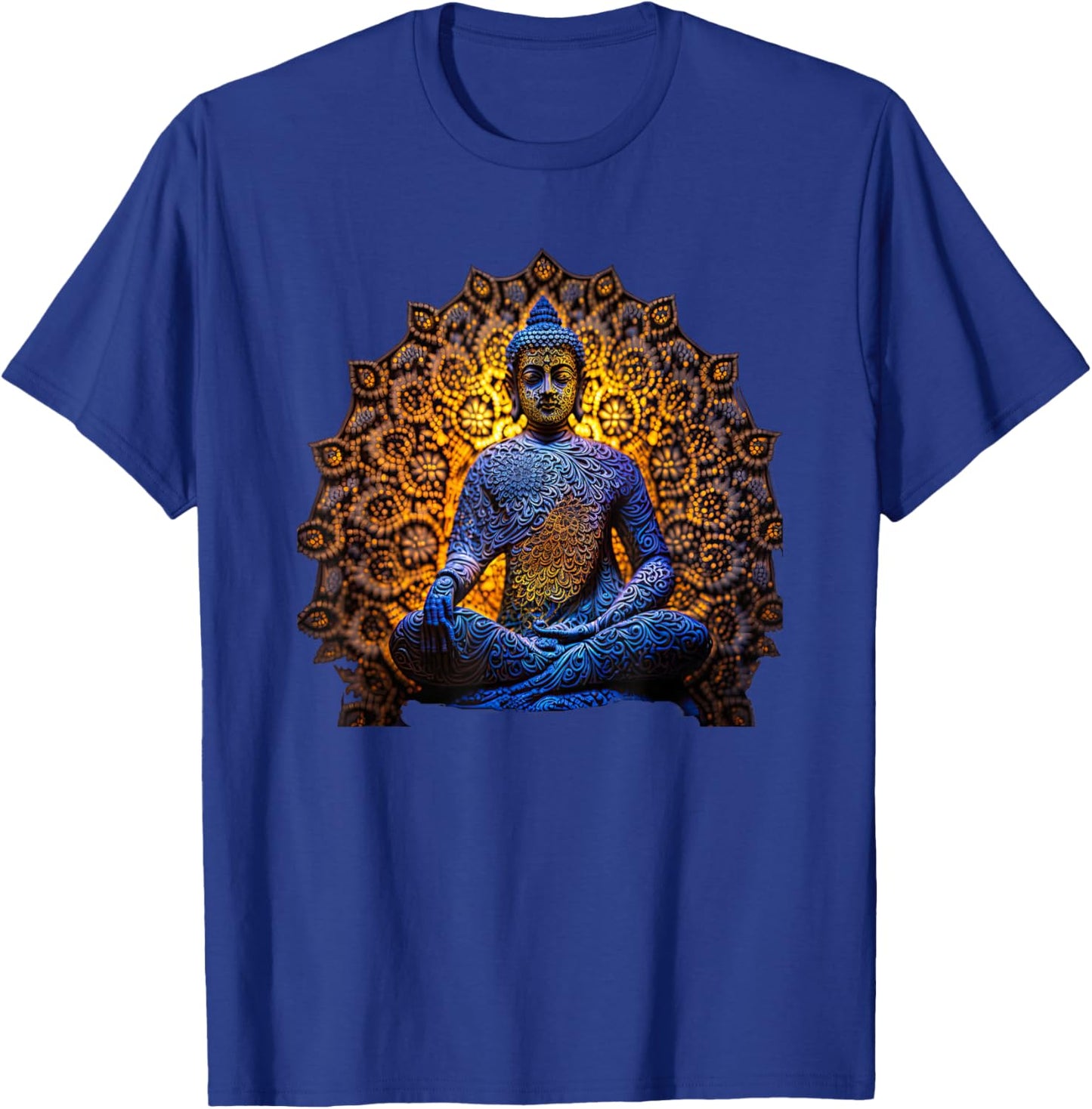 Buddha Statue Yoga Buddhist Zen Buddhism Meditation T-Shirt - T-Shirt | Royal