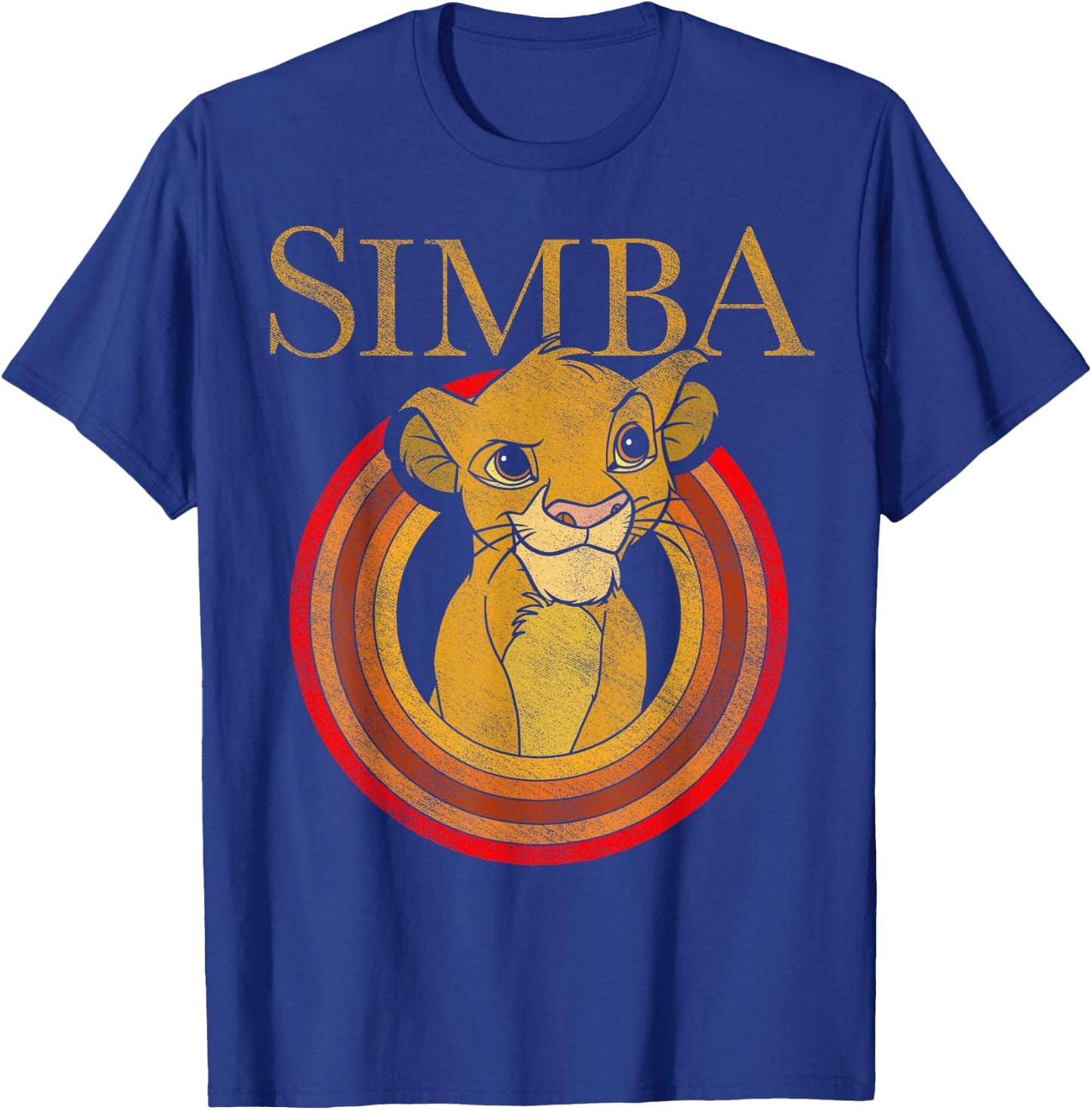 Disney The Lion King Simba Vintage Portrait Front And Back T-Shirt - T-Shirt | Royal
