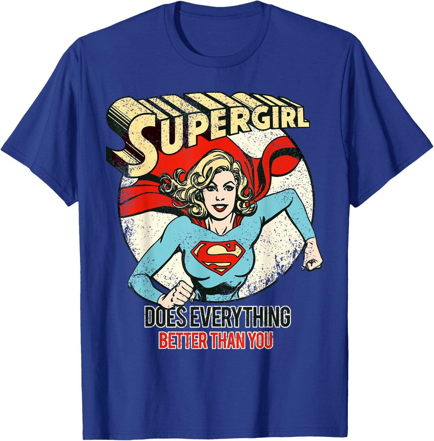 DC Supergirl Text Better Than You T-Shirt - T-Shirt | Royal
