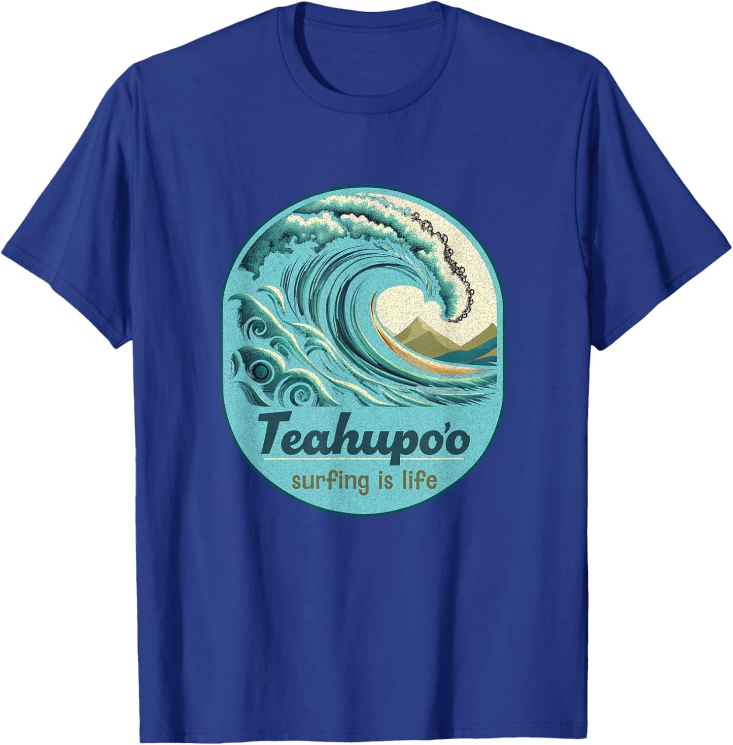 Teahupoo Surfing French Polynesia Tahiti Teahupo'o Souvenir T-Shirt - T-Shirt | Royal