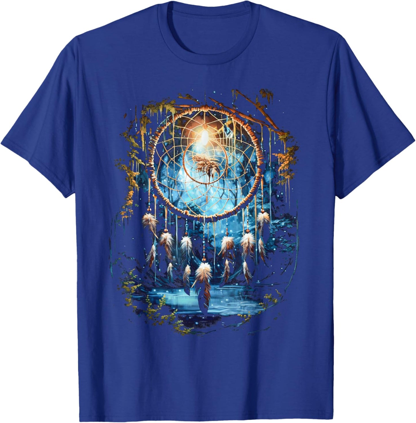 Native American Dreamcatcher Indian Design T-Shirt - T-Shirt | Royal