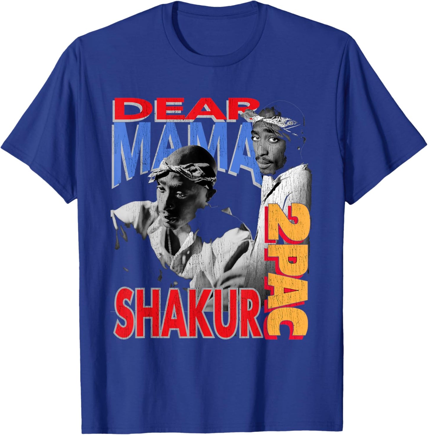 Official Tupac Dear Mama 2PAC T-Shirt - T-Shirt | Royal