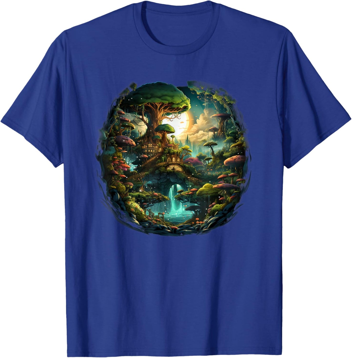 Enchanted Forest of Geek and Nature T-Shirt - T-Shirt | Royal