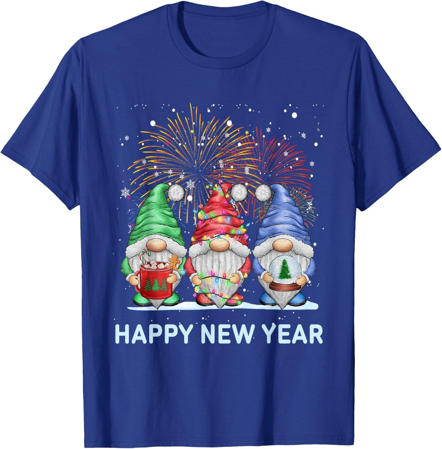 New Years Eve Party Gnomes Matching Family Outfit Costume T-Shirt - T-Shirt | Royal