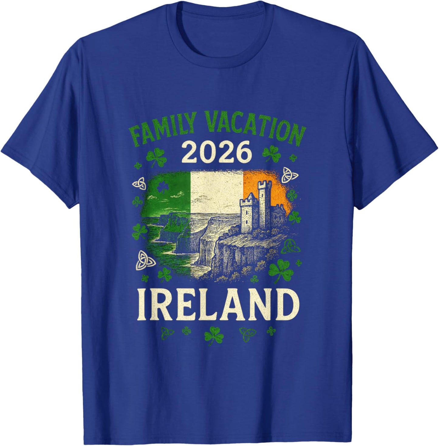 Family Vacation 2026 - Ireland Clover T-Shirt - T-Shirt | Royal