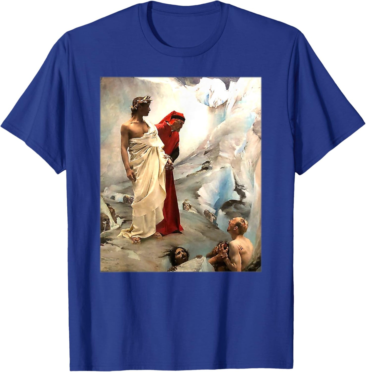 Dante and Virgil in Hell by Gustave Courtois (1879) T-Shirt - T-Shirt | Royal
