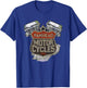 1961 Panhead Motorcycle Vintage Distressed Biker Chopper Rat T-Shirt - T-Shirt | Royal