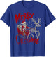 Merry Creepmas Skeleton Creepy Christmas Goth Holiday Pajama T-Shirt - T-Shirt | Royal