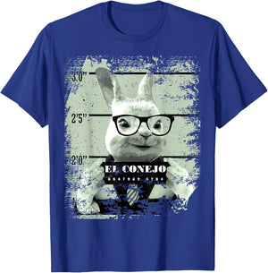 Bunny Mug Shot Rabbit in Jail Mexican El Conejo T-Shirt - T-Shirt | Royal