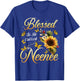 Blessed To Be Called Neenee Sunflower Christmas Mother's day T-Shirt - T-Shirt | Royal