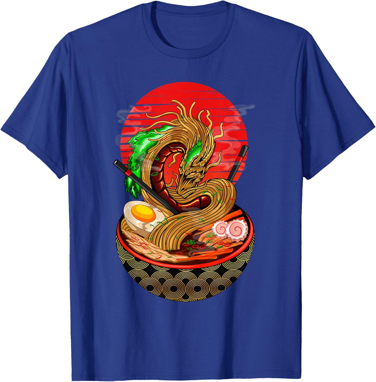 Kawaii Ramen Funny Japanese Asian Noodles Dragon T-Shirt - T-Shirt | Royal