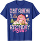Great Grandma Of The Birthday Girl Pink Farm Cow Birthday T-Shirt - T-Shirt | Royal