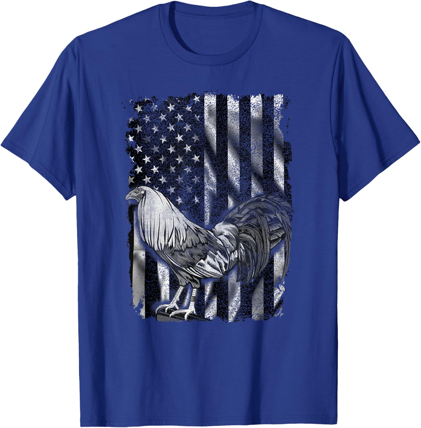 US Flag Cock Fight Enthusiast T Shirt - Cock Fight Shirt T-Shirt - T-Shirt | Royal