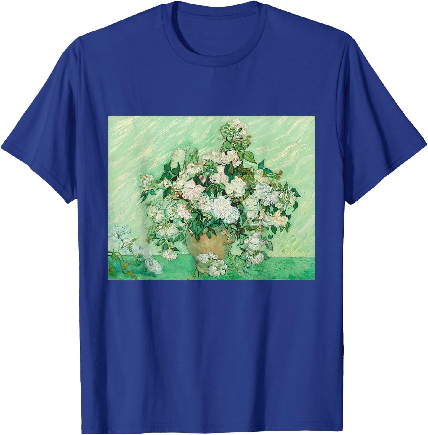 Vincent van Gogh Vase of Roses Art T-Shirt - T-Shirt | Royal