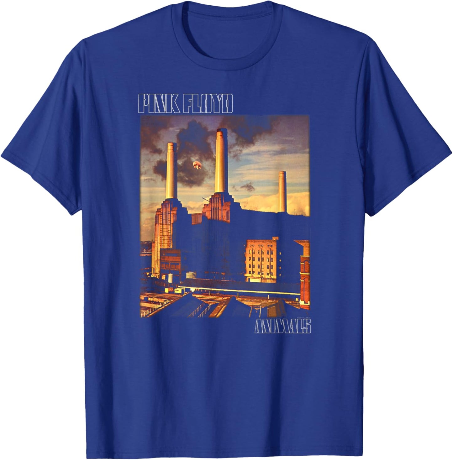 Official Pink Floyd Animal Cover Rock Band T-Shirt - T-Shirt | Royal
