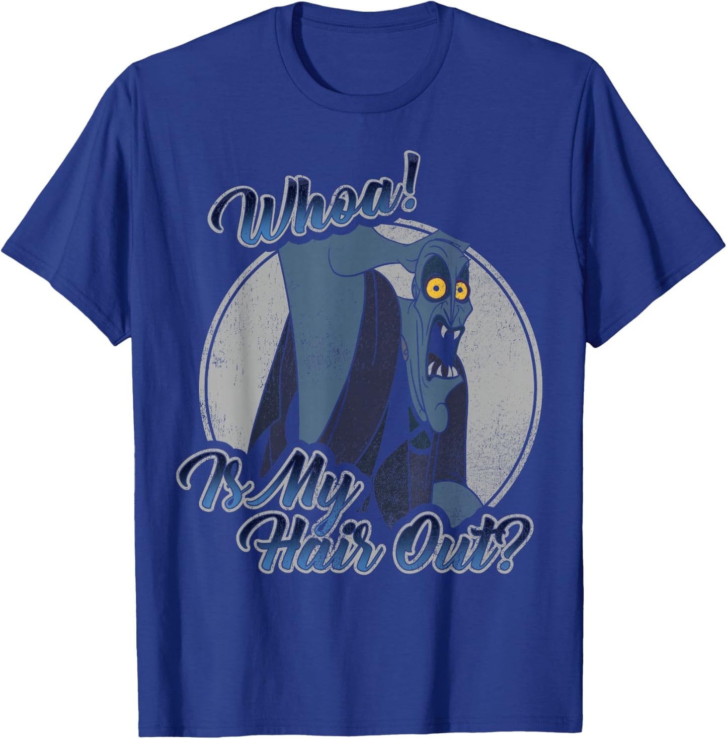 Disney Hercules Hades Whoa is My Hair Out Graphic T-Shirt - T-Shirt | Royal
