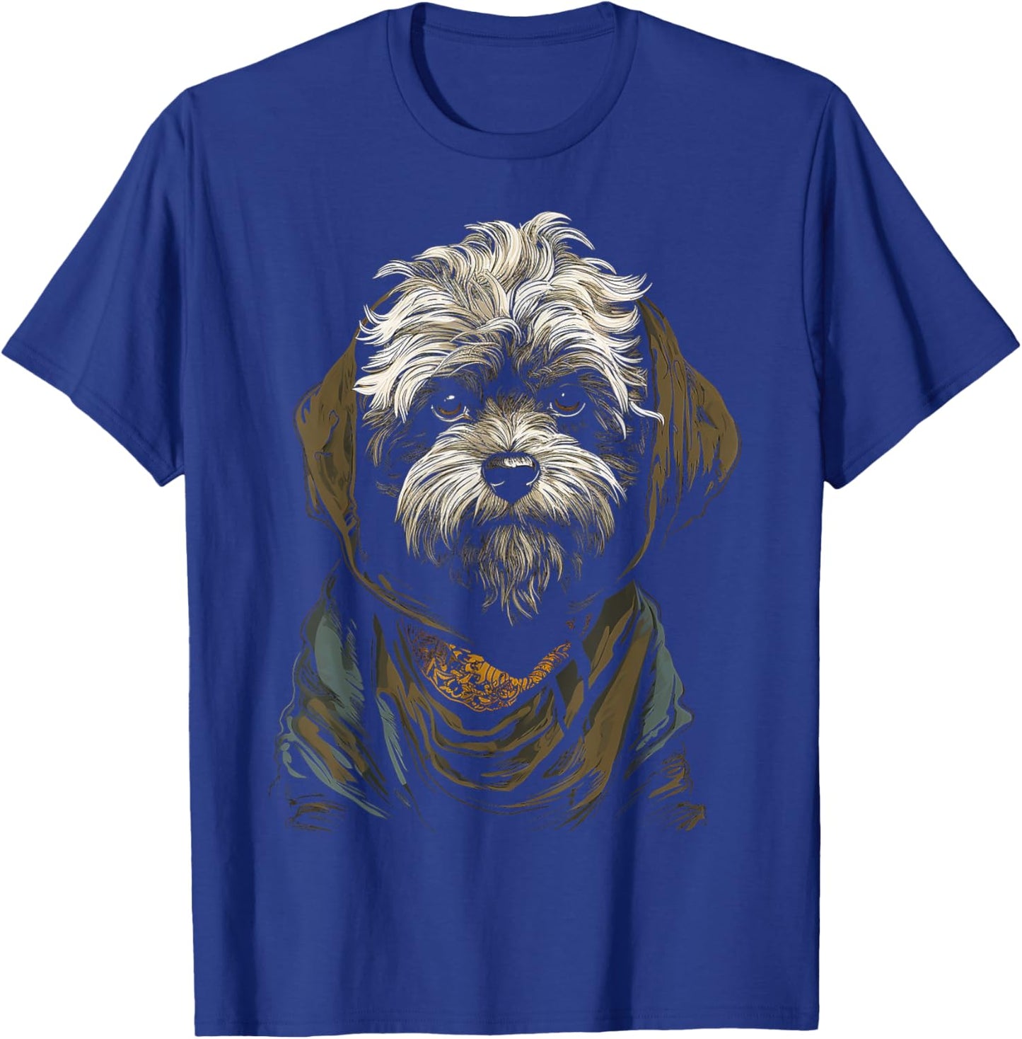 Shih Tzu Motif Pet Artwork Dog Shih Tzu Women Kids T-Shirt - T-Shirt | Royal