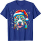 Pitbull Dog Christmas T-Shirt - T-Shirt | Royal