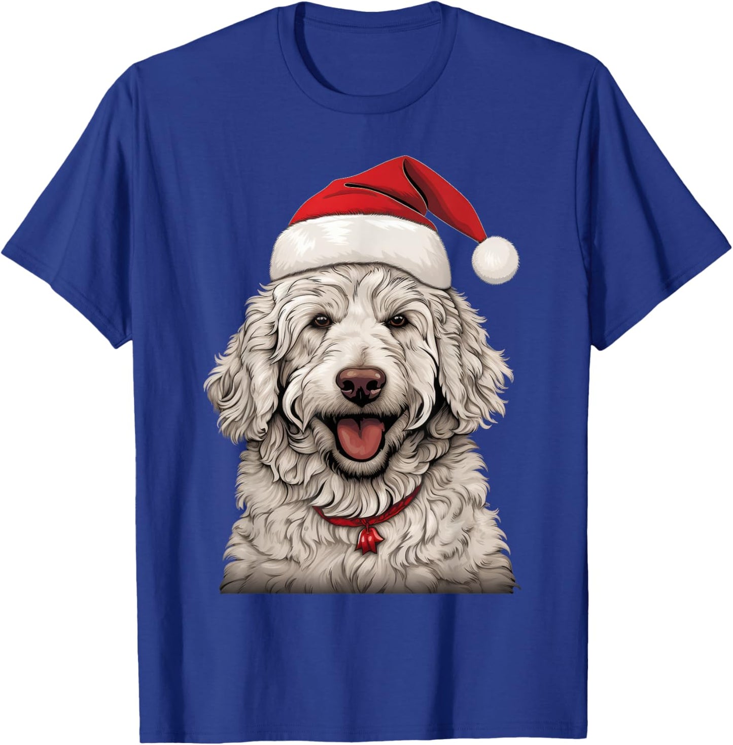 Goldendoodle Santa Claus Hat Christmas Party Xmas Pajama T-Shirt - T-Shirt | Royal