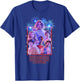 Netflix Stranger Things Group Shot Fireworks Poster T-Shirt - T-Shirt | Royal
