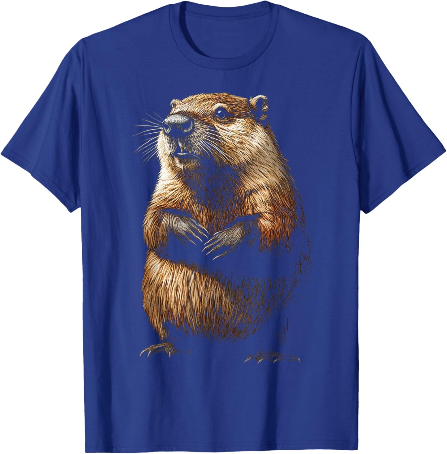 Beaver Animal Motif Artwork Beaver T-Shirt - T-Shirt | Royal
