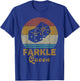 Farkle Queen Vintage Farkle Dice Game T-Shirt - T-Shirt | Royal