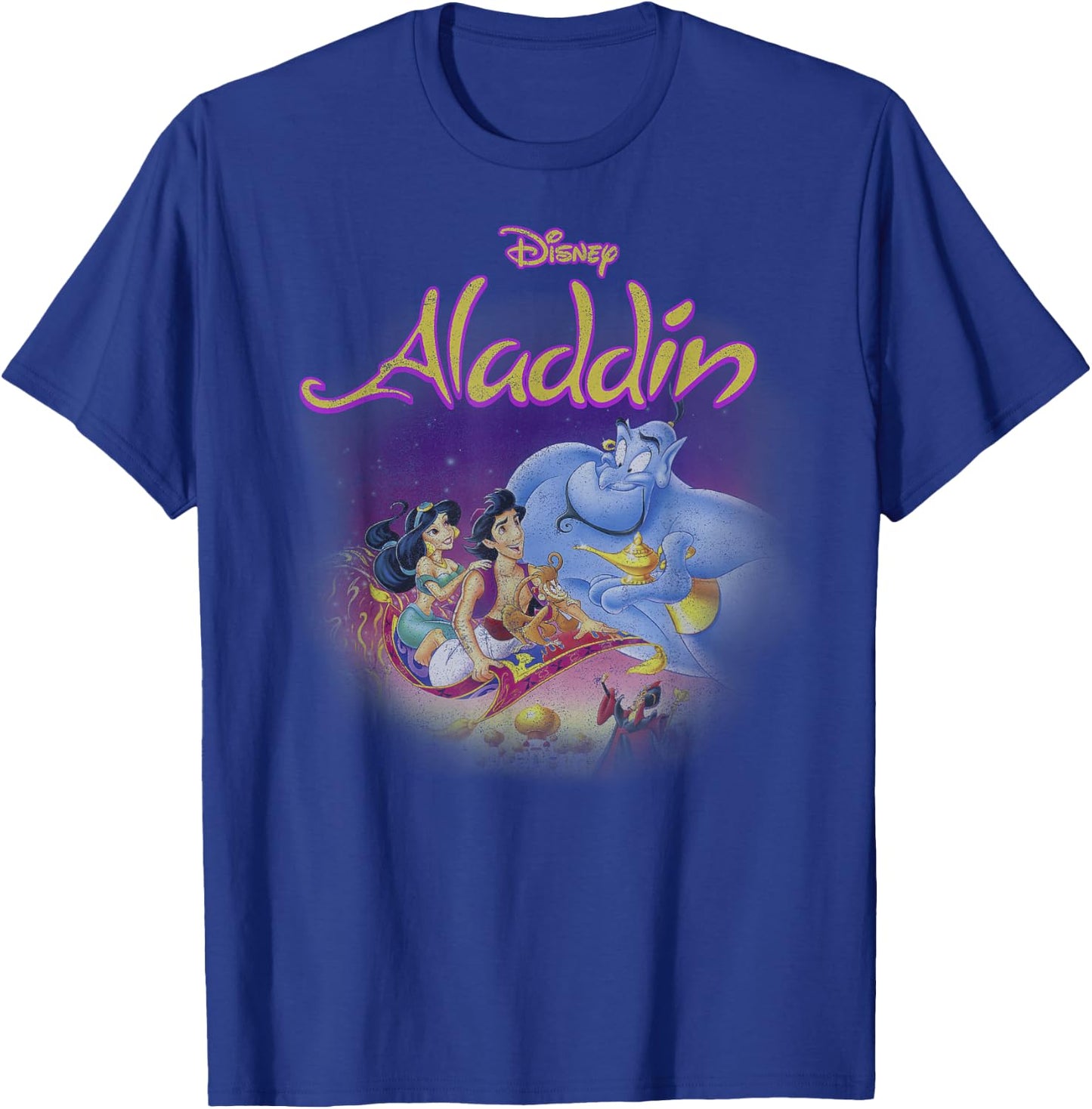 Disney Aladdin Magic Carpet Movie Cast Small T-Shirt - T-Shirt | Royal