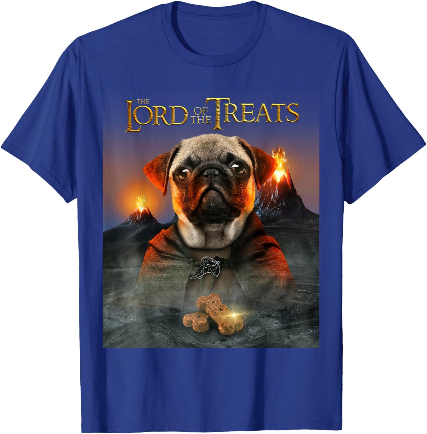 LORD OF THE TREATS - Funny & Cute Pug Puppy T-Shirt - T-Shirt | Royal