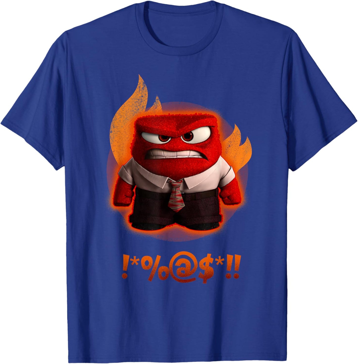 Disney Pixar Inside Out Anger Shouting Curses Fiery Shot T-Shirt - T-Shirt | Royal