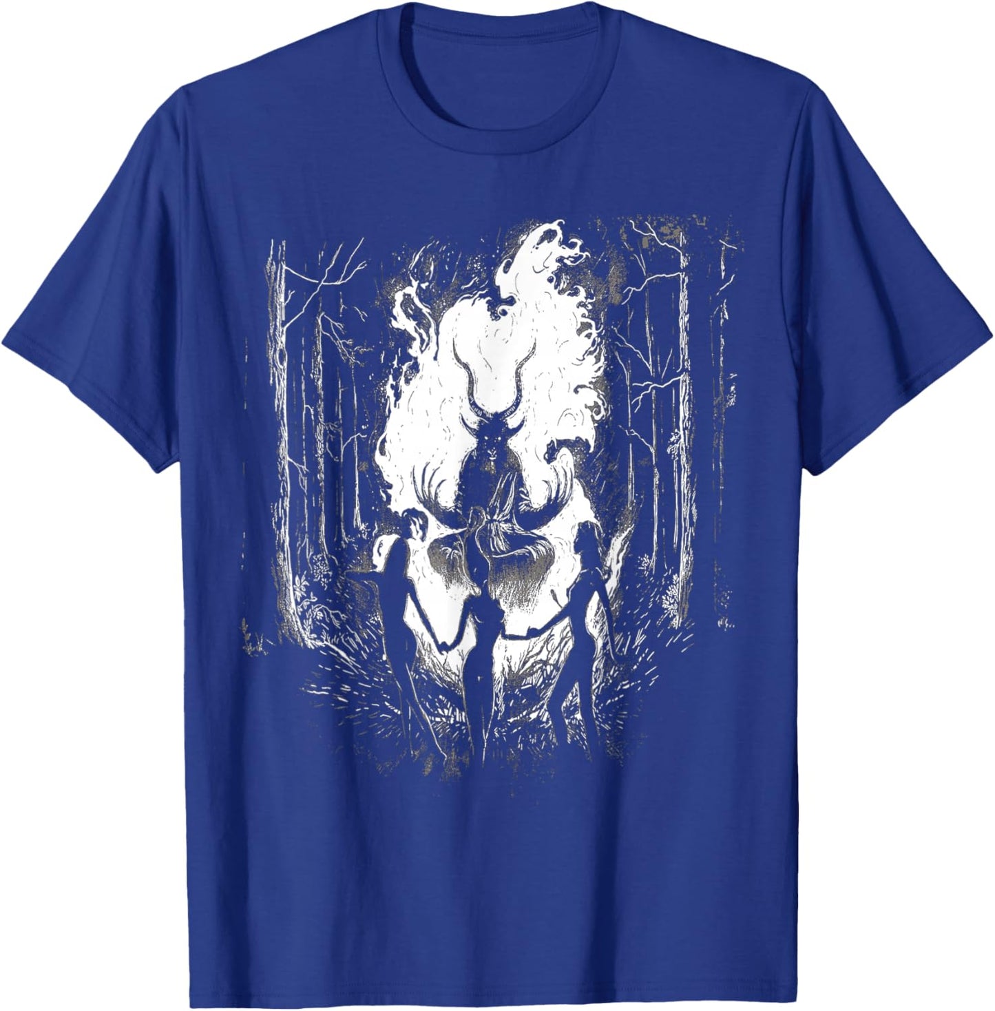 Witches Dancing With Baphomet Occult Witch Gothic Sabbath T-Shirt - T-Shirt | Royal