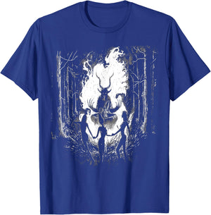 Witches Dancing With Baphomet Occult Witch Gothic Sabbath T-Shirt - T-Shirt | Royal
