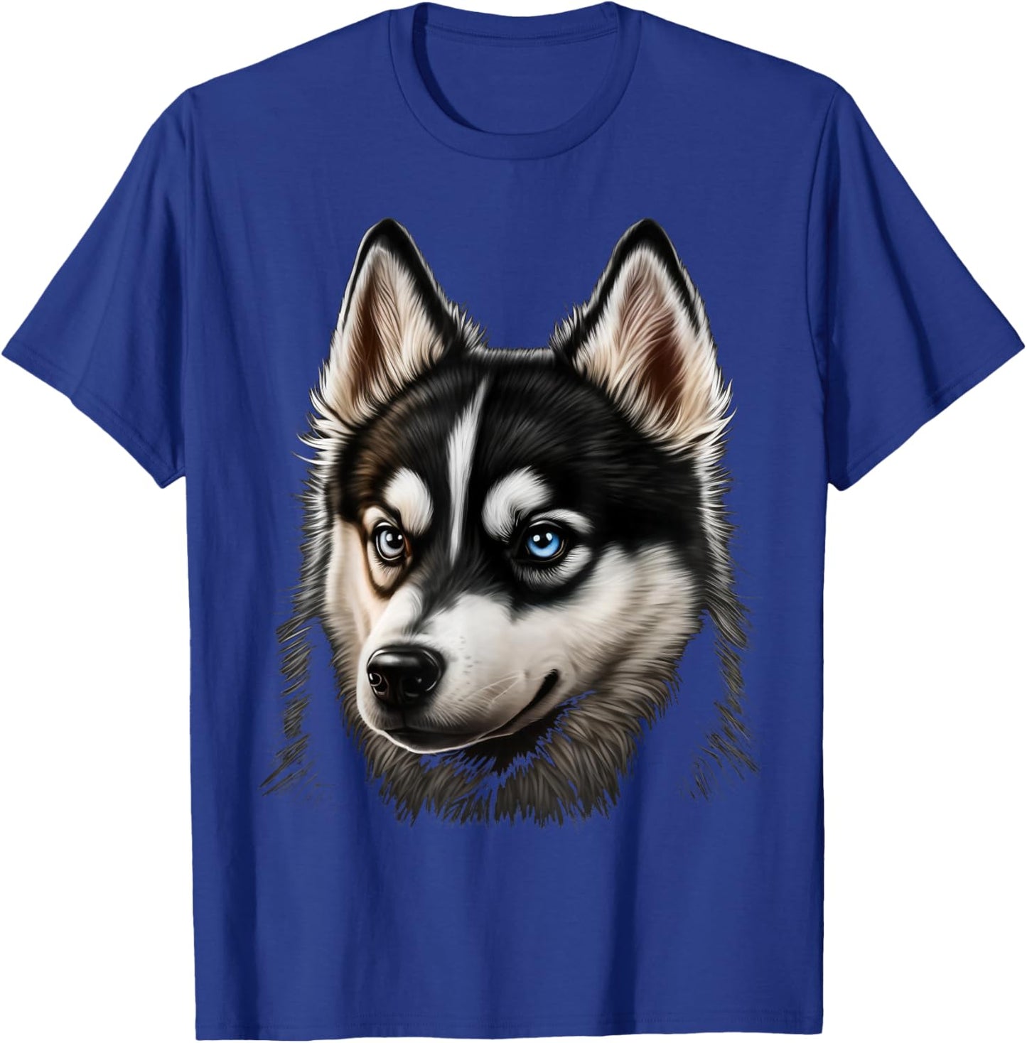 Cute Siberian Husky Dog on Siberian Husky Lover Women Kids T-Shirt - T-Shirt | Royal
