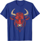 Bull Animal Motif Illustration Bull T-Shirt - T-Shirt | Royal