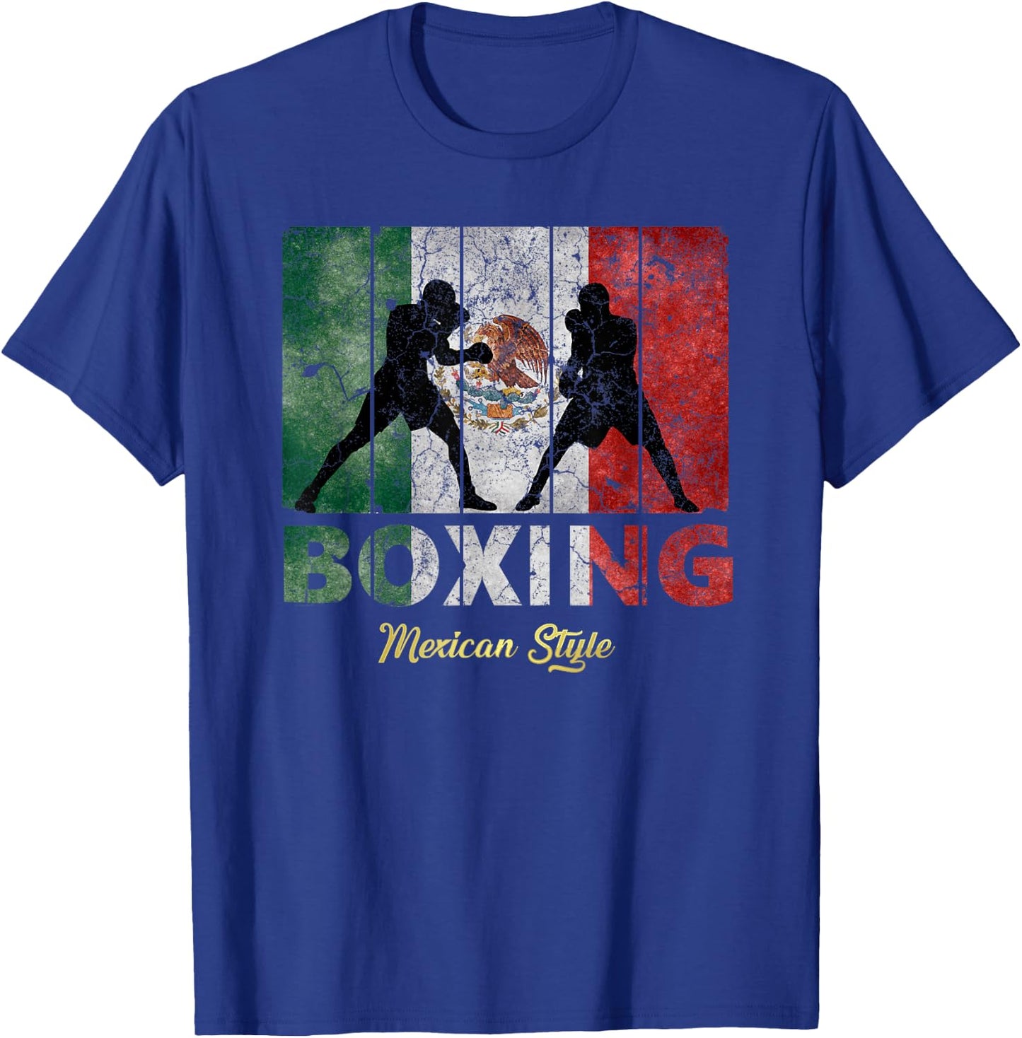 Mexican Vintage style boxing Great Boxing T-Shirt - T-Shirt | Royal