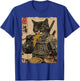 Samurai Cat Loves Ramen Funny Anime Japanese Artwork Samurai T-Shirt - T-Shirt | Royal