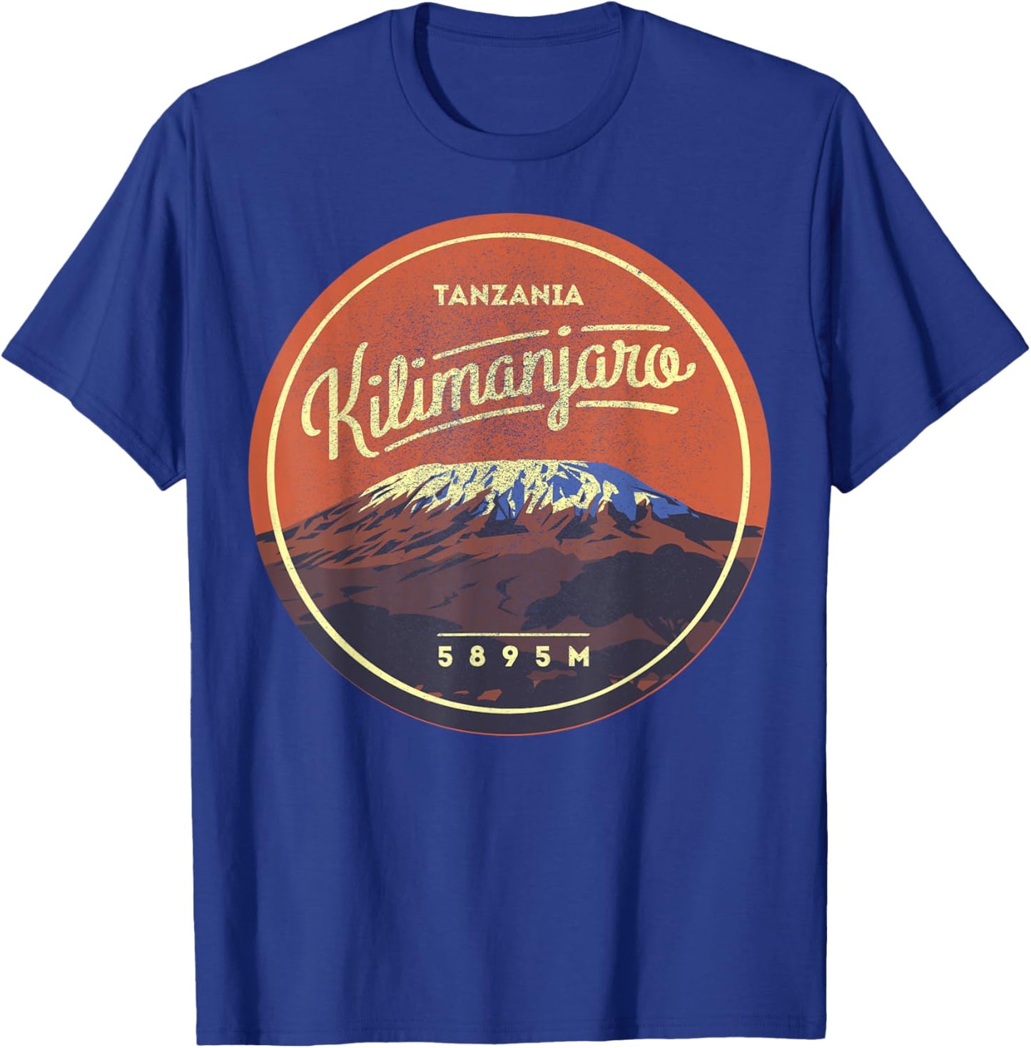 Travel Africa Tanzania Serengeti Mount Kilimanjaro Vacation T-Shirt - T-Shirt | Royal