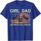 Girl Dad Her Protector Forever Funny Father of Girls T-Shirt - T-Shirt | Royal