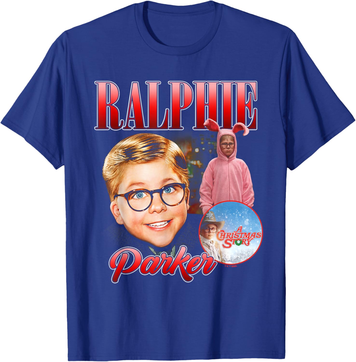 A Christmas Story Ralphie Collage T-Shirt - T-Shirt | Royal